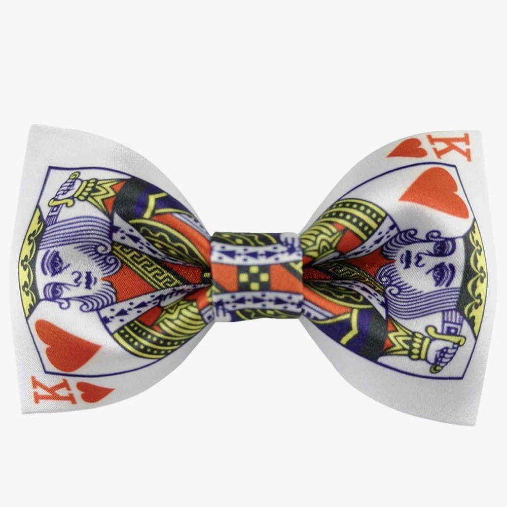 Men’s Bow Tie, King of Hearts